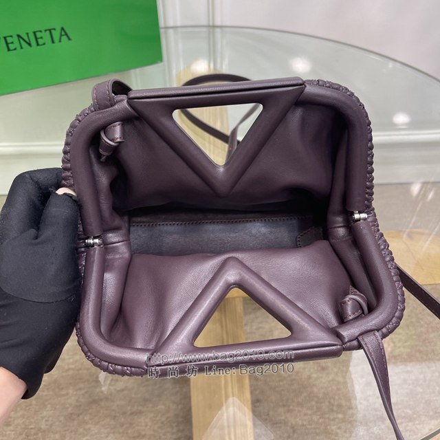 Bottega veneta高端女包 8546B BV寶緹嘉2021包包最新triangle倒三角手提單肩斜挎包三角包  gxz1278